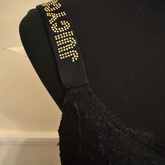 NEW Juicy Couture Intimates black Push Up Bra Sheer Lace Mesh Bodysuit 1X - Picture 4 of 11